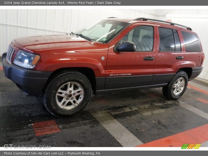 Inferno Red Pearl / Dark Slate Gray 2004 Jeep Grand Cherokee Laredo 4x4