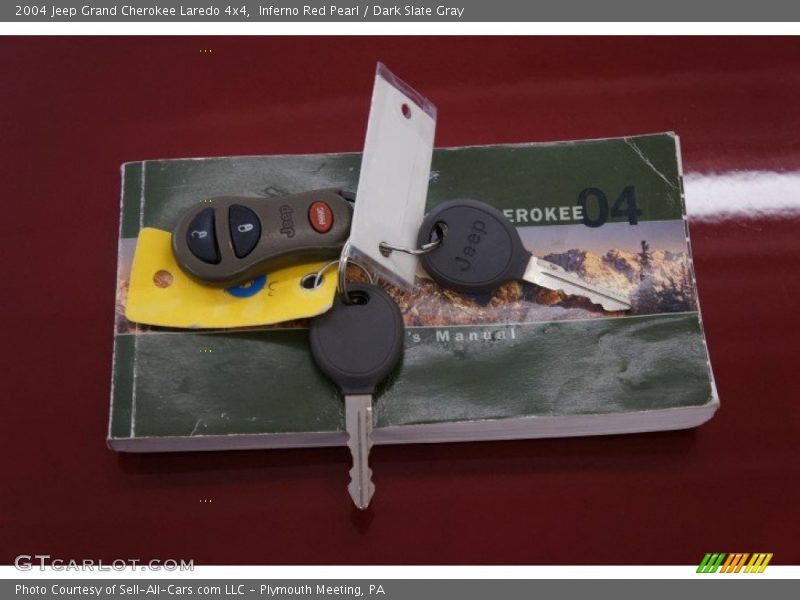 Inferno Red Pearl / Dark Slate Gray 2004 Jeep Grand Cherokee Laredo 4x4