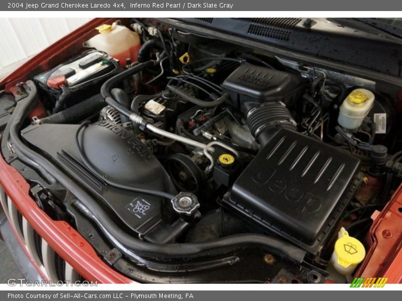 Inferno Red Pearl / Dark Slate Gray 2004 Jeep Grand Cherokee Laredo 4x4
