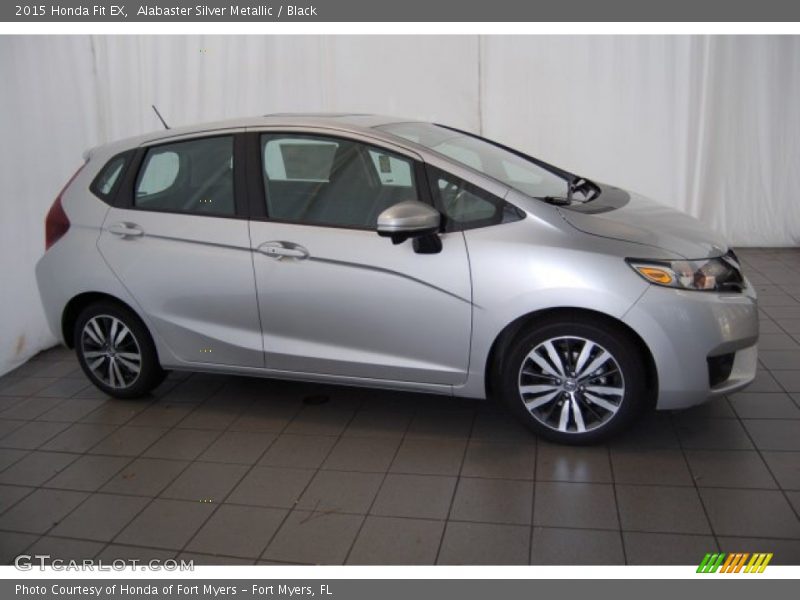 Alabaster Silver Metallic / Black 2015 Honda Fit EX