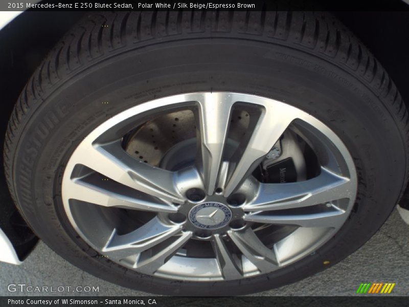 Polar White / Silk Beige/Espresso Brown 2015 Mercedes-Benz E 250 Blutec Sedan