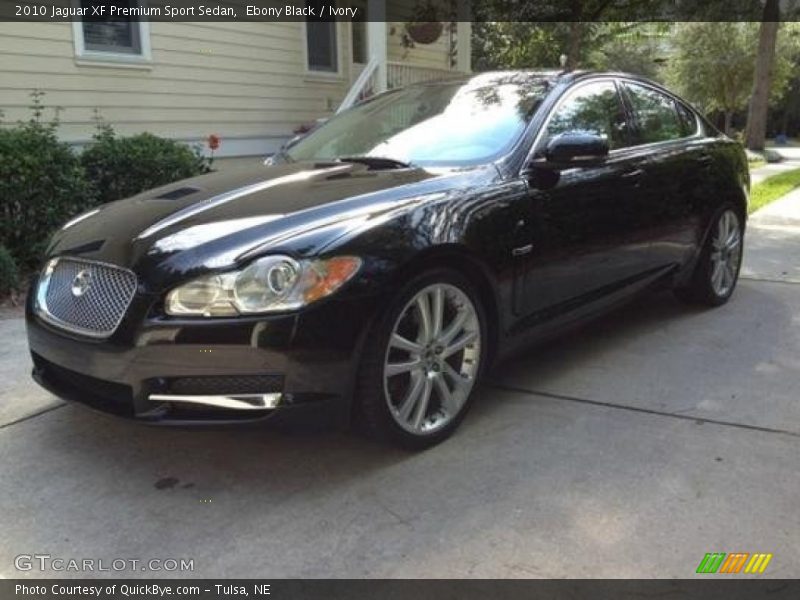 Ebony Black / Ivory 2010 Jaguar XF Premium Sport Sedan