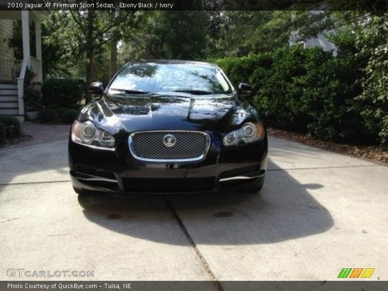 Ebony Black / Ivory 2010 Jaguar XF Premium Sport Sedan