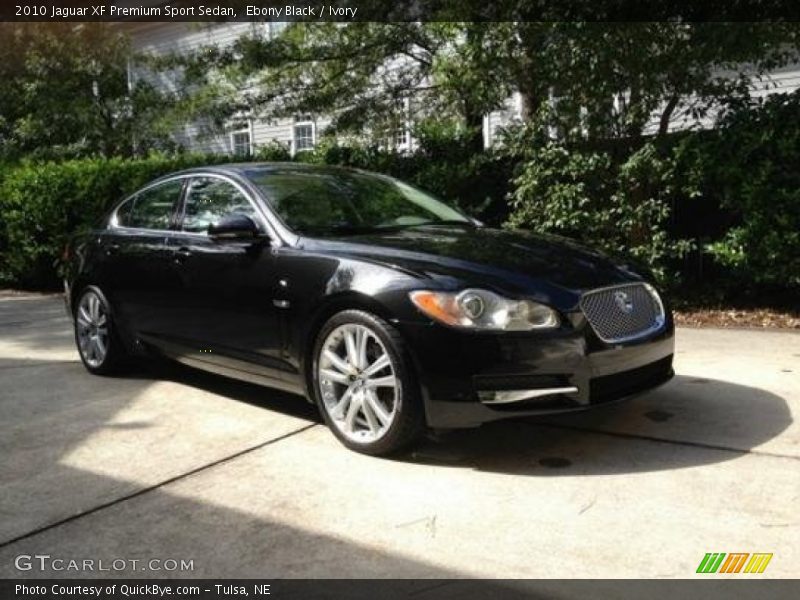 Ebony Black / Ivory 2010 Jaguar XF Premium Sport Sedan
