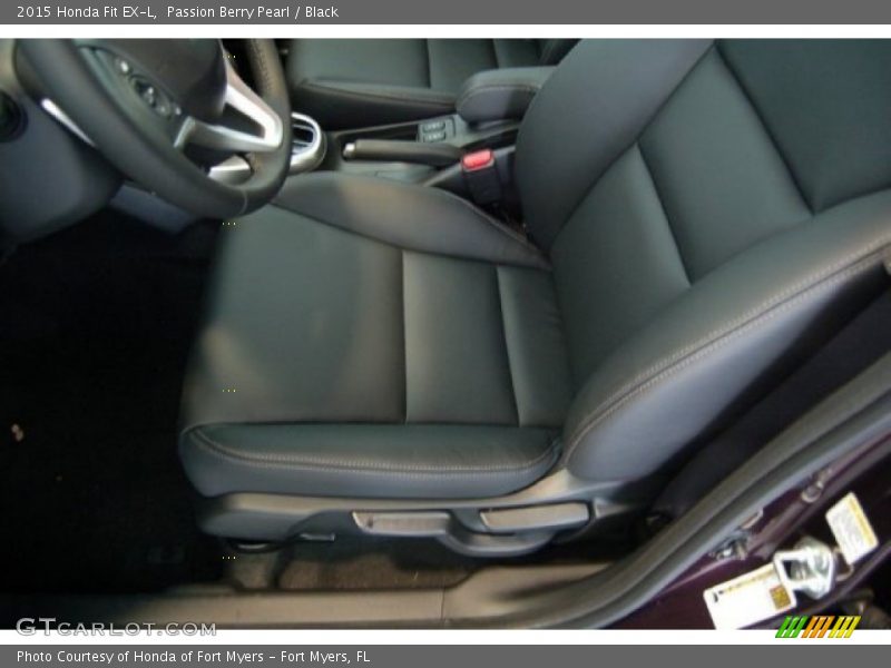 Passion Berry Pearl / Black 2015 Honda Fit EX-L