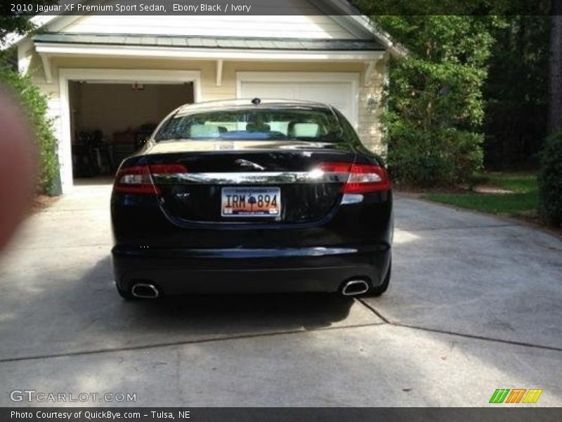 Ebony Black / Ivory 2010 Jaguar XF Premium Sport Sedan