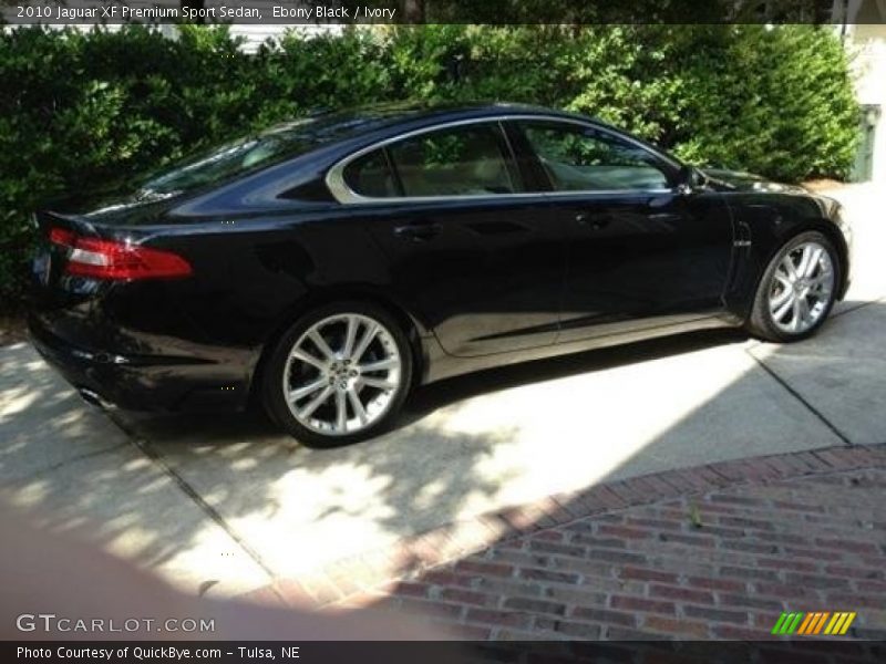 Ebony Black / Ivory 2010 Jaguar XF Premium Sport Sedan