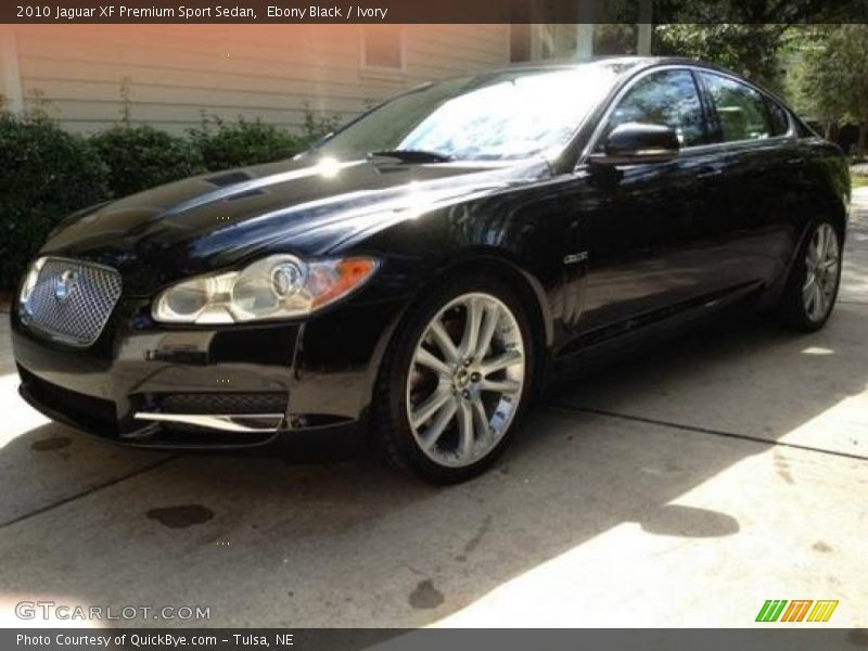 Ebony Black / Ivory 2010 Jaguar XF Premium Sport Sedan