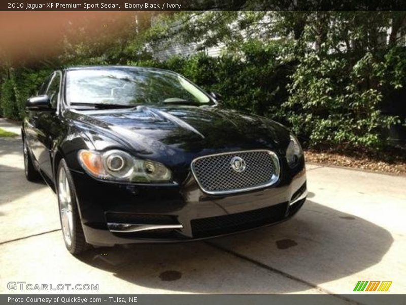 Ebony Black / Ivory 2010 Jaguar XF Premium Sport Sedan