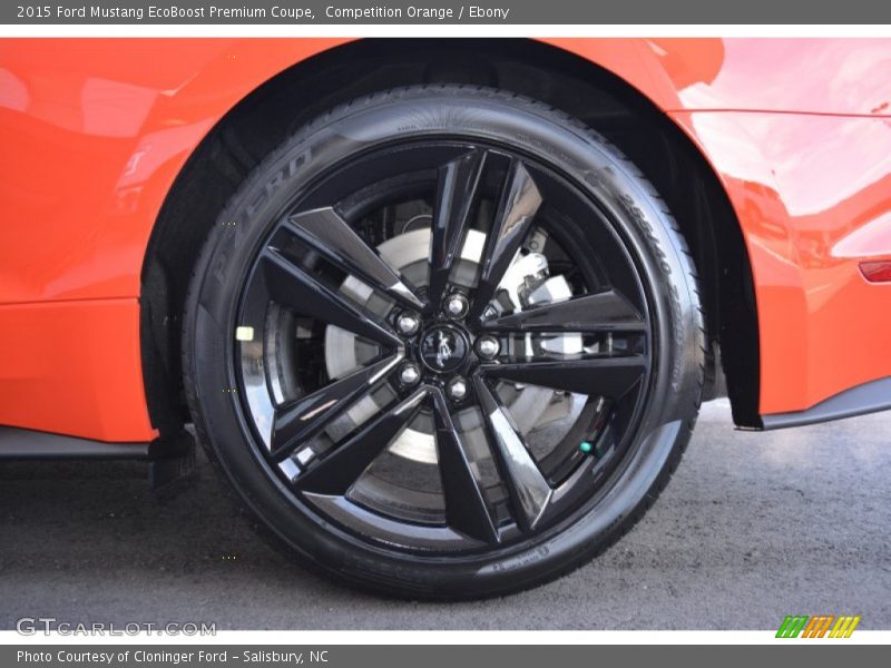 Competition Orange / Ebony 2015 Ford Mustang EcoBoost Premium Coupe
