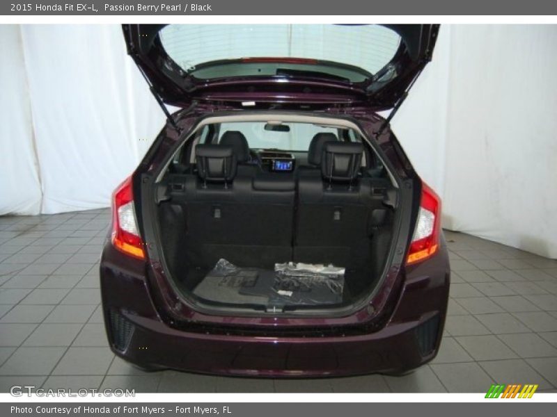 Passion Berry Pearl / Black 2015 Honda Fit EX-L
