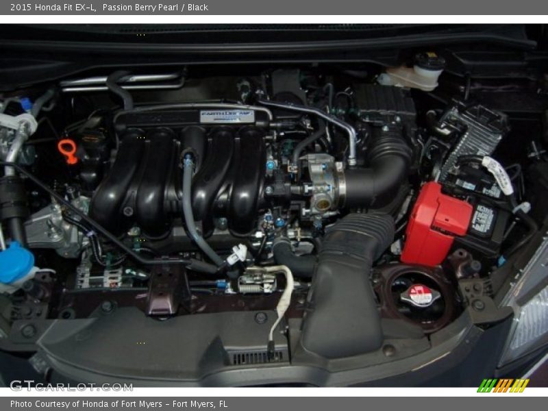 Passion Berry Pearl / Black 2015 Honda Fit EX-L