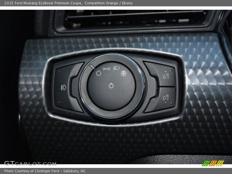 Competition Orange / Ebony 2015 Ford Mustang EcoBoost Premium Coupe