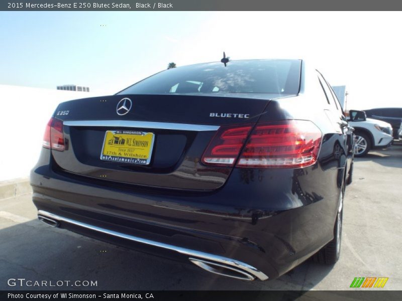 Black / Black 2015 Mercedes-Benz E 250 Blutec Sedan