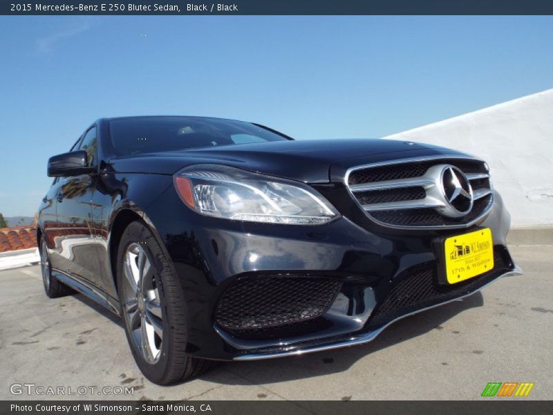 Black / Black 2015 Mercedes-Benz E 250 Blutec Sedan