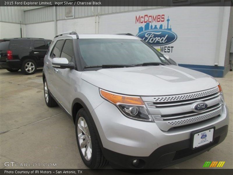 Ingot Silver / Charcoal Black 2015 Ford Explorer Limited