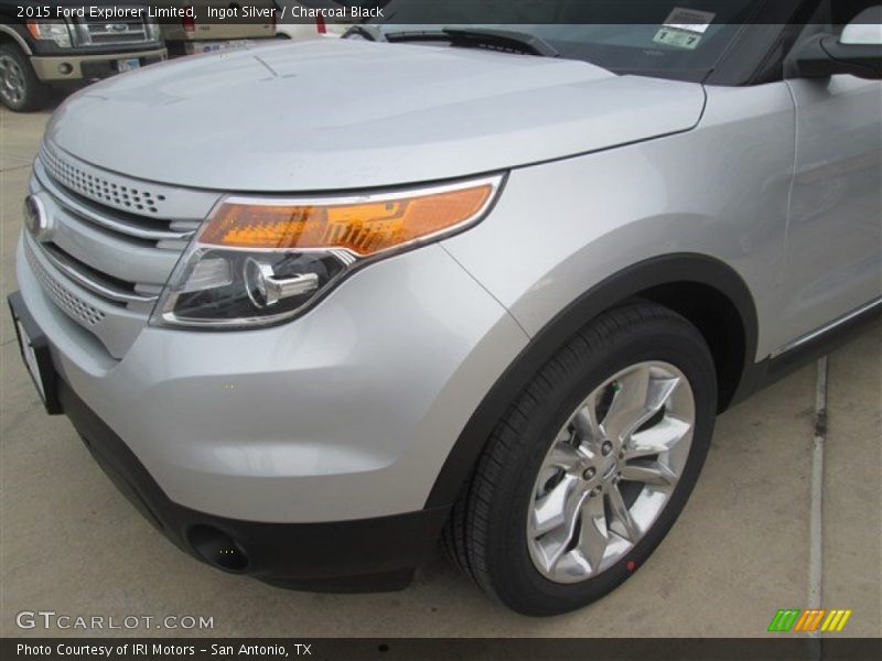 Ingot Silver / Charcoal Black 2015 Ford Explorer Limited
