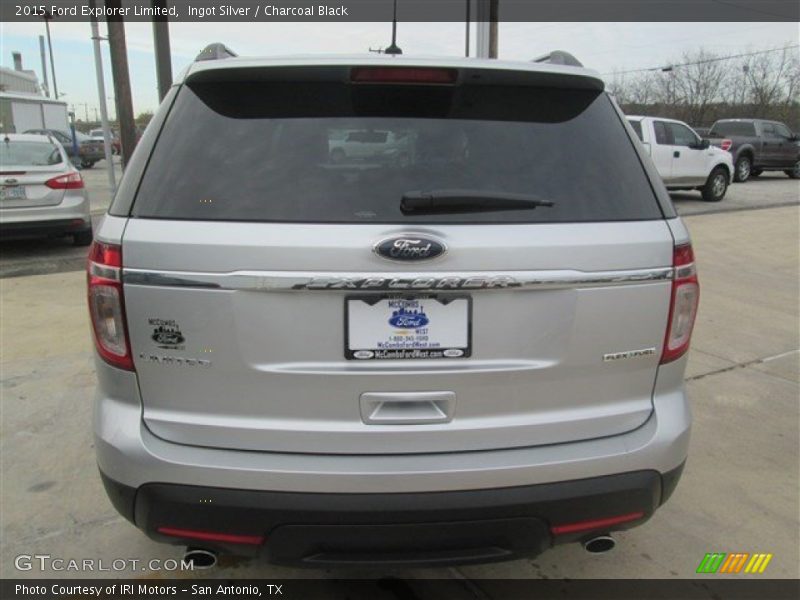 Ingot Silver / Charcoal Black 2015 Ford Explorer Limited