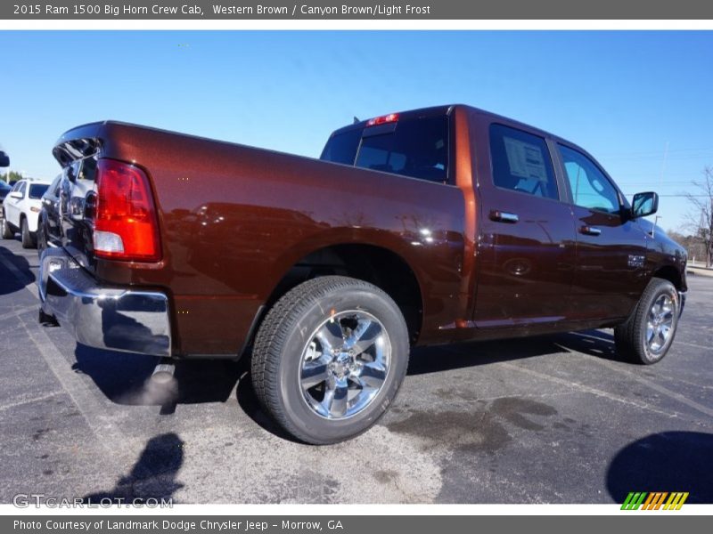 Western Brown / Canyon Brown/Light Frost 2015 Ram 1500 Big Horn Crew Cab