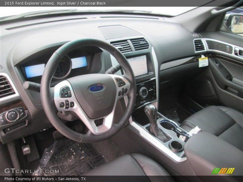Ingot Silver / Charcoal Black 2015 Ford Explorer Limited