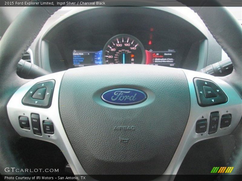Ingot Silver / Charcoal Black 2015 Ford Explorer Limited