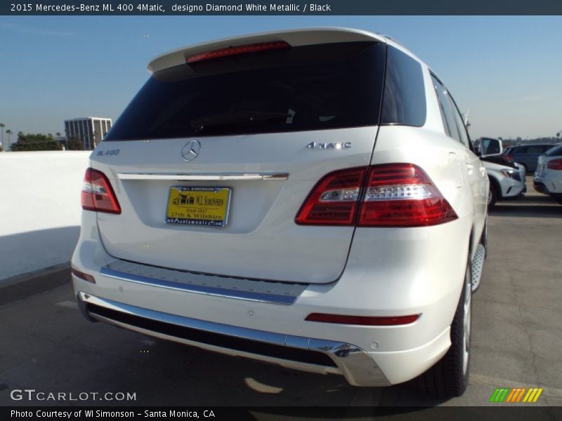designo Diamond White Metallic / Black 2015 Mercedes-Benz ML 400 4Matic