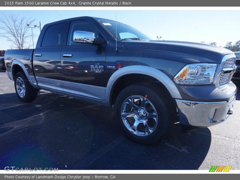 Granite Crystal Metallic / Black 2015 Ram 1500 Laramie Crew Cab 4x4