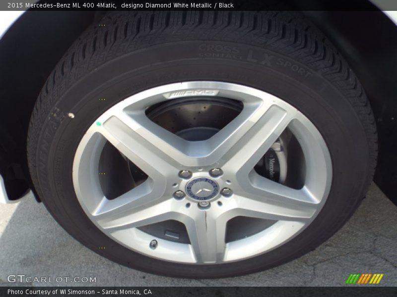 designo Diamond White Metallic / Black 2015 Mercedes-Benz ML 400 4Matic