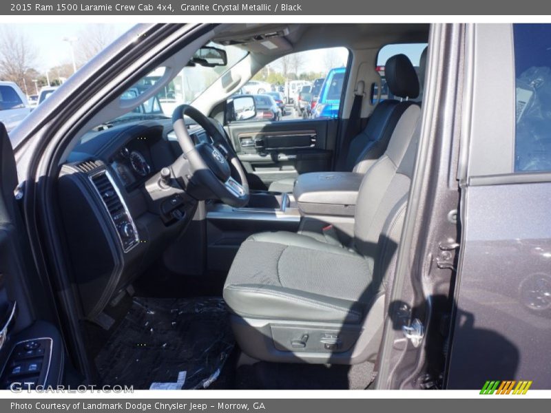 Granite Crystal Metallic / Black 2015 Ram 1500 Laramie Crew Cab 4x4