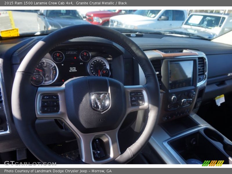 Granite Crystal Metallic / Black 2015 Ram 1500 Laramie Crew Cab 4x4