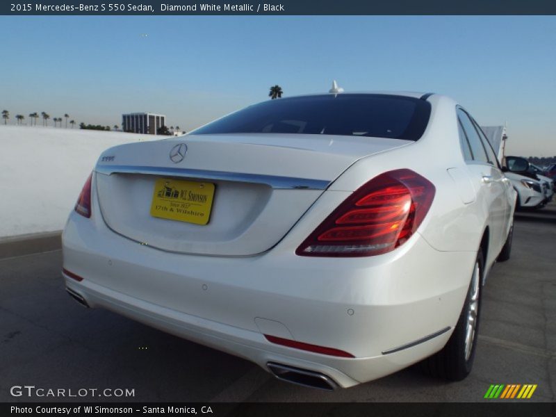 Diamond White Metallic / Black 2015 Mercedes-Benz S 550 Sedan