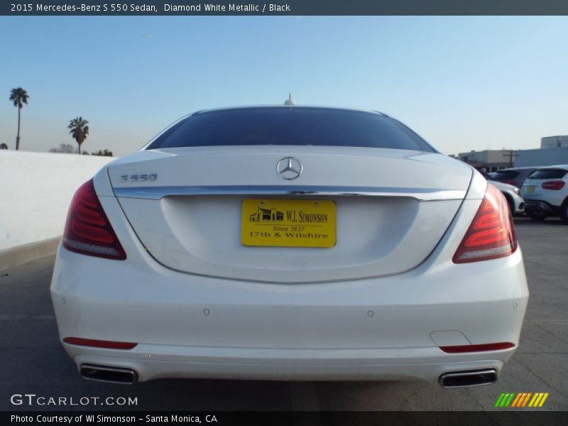 Diamond White Metallic / Black 2015 Mercedes-Benz S 550 Sedan