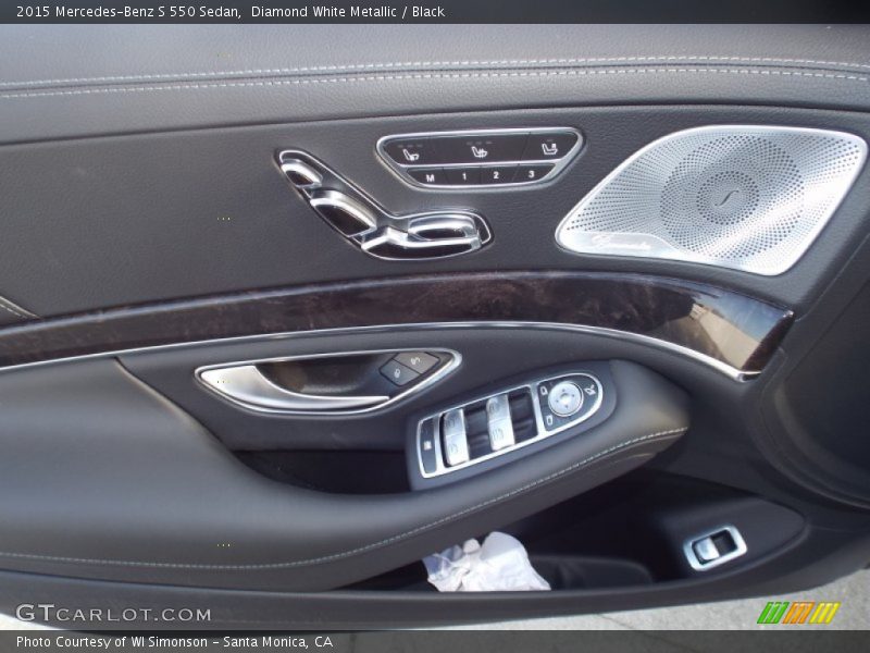 Diamond White Metallic / Black 2015 Mercedes-Benz S 550 Sedan