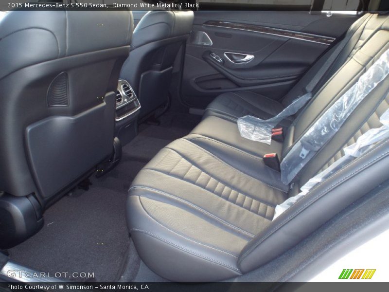 Diamond White Metallic / Black 2015 Mercedes-Benz S 550 Sedan