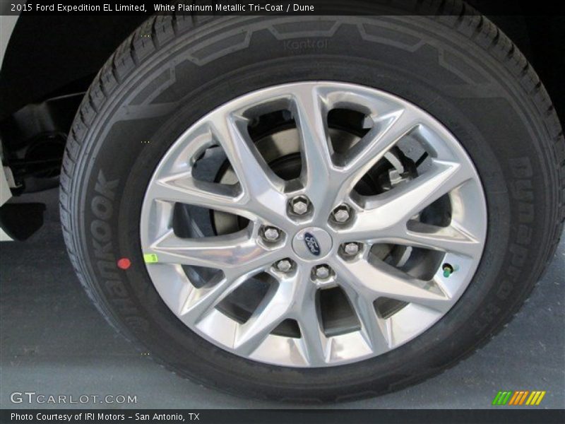 White Platinum Metallic Tri-Coat / Dune 2015 Ford Expedition EL Limited