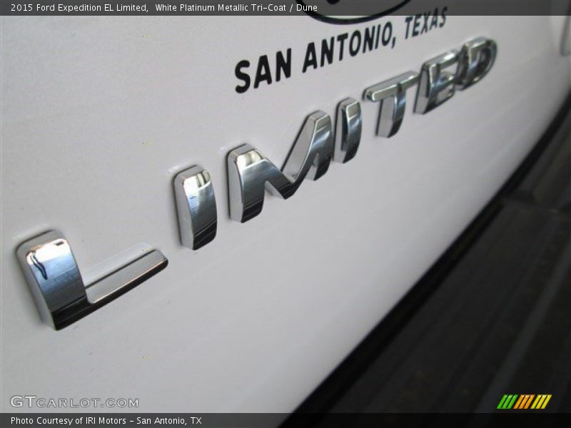 White Platinum Metallic Tri-Coat / Dune 2015 Ford Expedition EL Limited