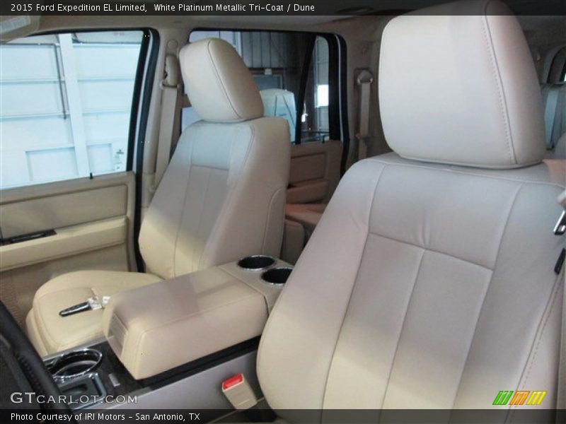 White Platinum Metallic Tri-Coat / Dune 2015 Ford Expedition EL Limited