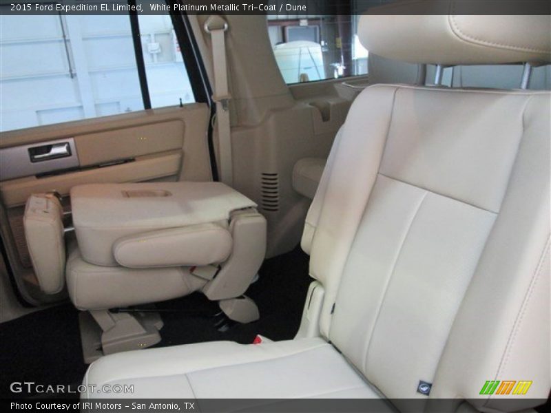 White Platinum Metallic Tri-Coat / Dune 2015 Ford Expedition EL Limited