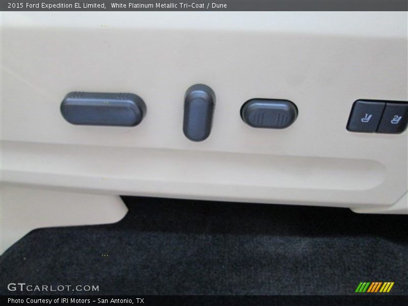 White Platinum Metallic Tri-Coat / Dune 2015 Ford Expedition EL Limited