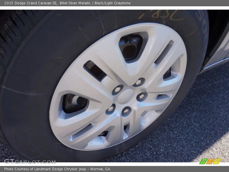 Billet Silver Metallic / Black/Light Graystone 2015 Dodge Grand Caravan SE