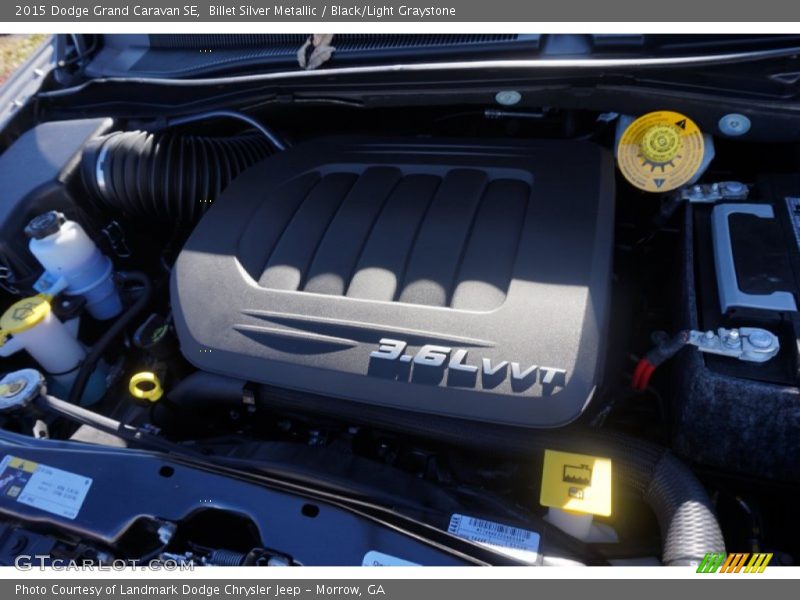 Billet Silver Metallic / Black/Light Graystone 2015 Dodge Grand Caravan SE