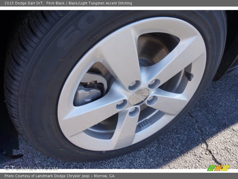 Pitch Black / Black/Light Tungsten Accent Stitching 2015 Dodge Dart SXT
