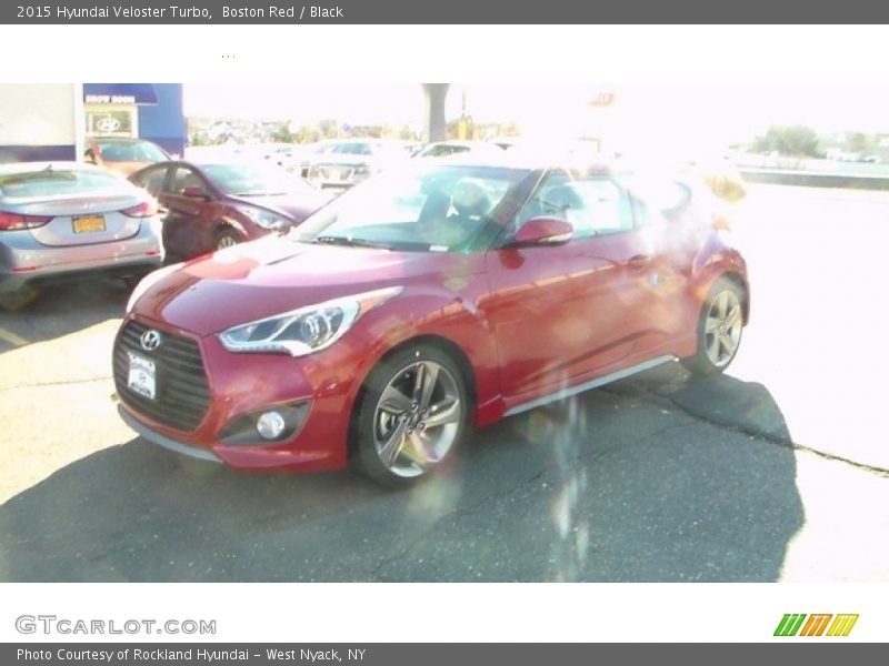 Boston Red / Black 2015 Hyundai Veloster Turbo