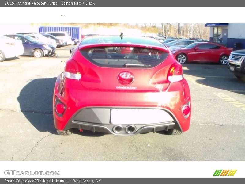 Boston Red / Black 2015 Hyundai Veloster Turbo