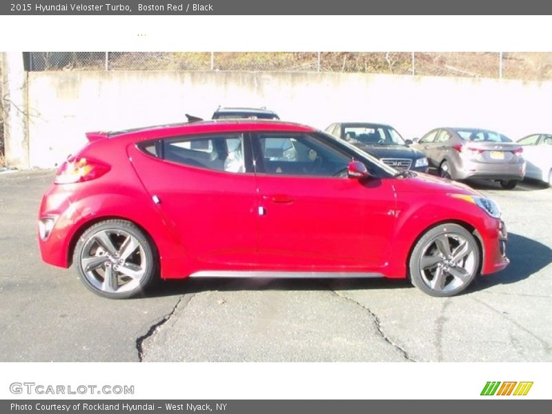 Boston Red / Black 2015 Hyundai Veloster Turbo