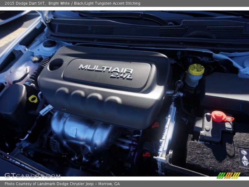 Bright White / Black/Light Tungsten Accent Stitching 2015 Dodge Dart SXT