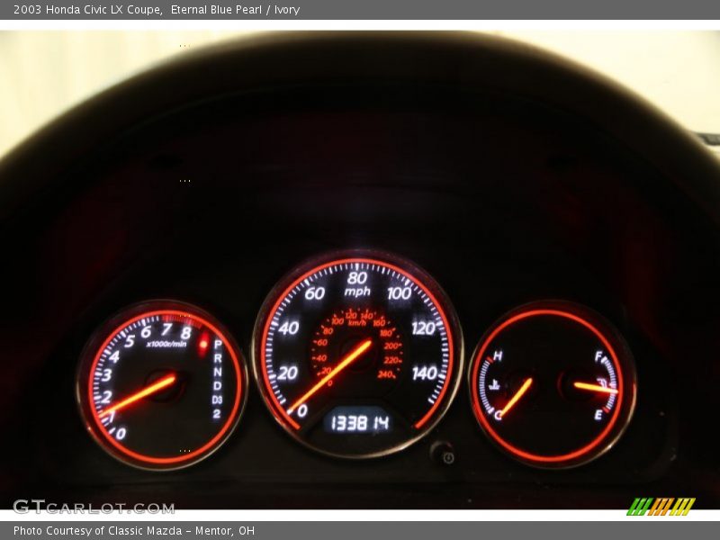  2003 Civic LX Coupe LX Coupe Gauges
