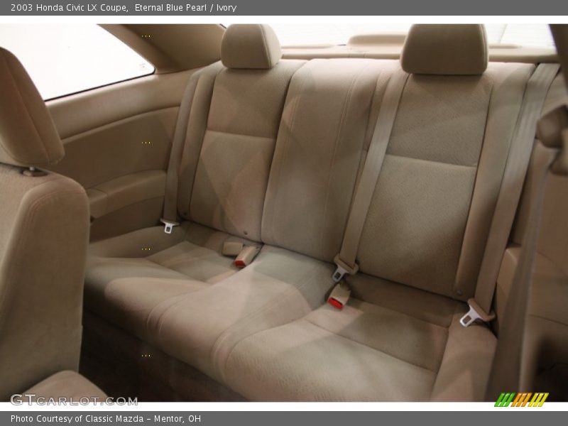 Eternal Blue Pearl / Ivory 2003 Honda Civic LX Coupe