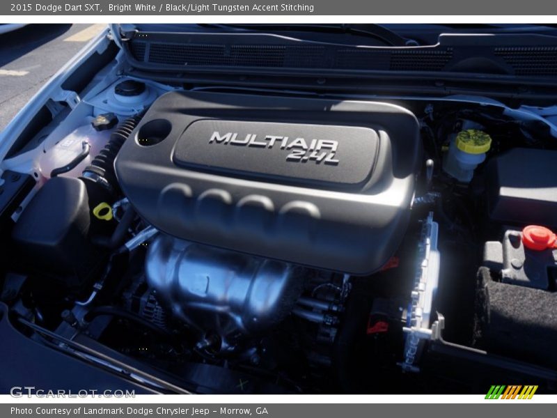 Bright White / Black/Light Tungsten Accent Stitching 2015 Dodge Dart SXT