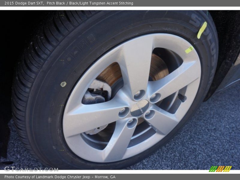 Pitch Black / Black/Light Tungsten Accent Stitching 2015 Dodge Dart SXT